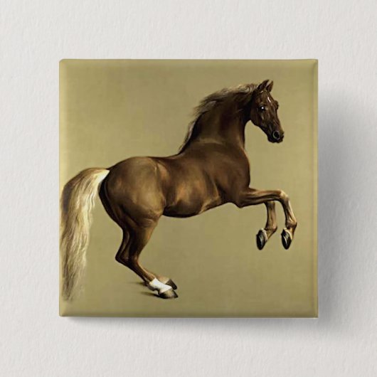 Vintage Pferdekunst: Whistlejacke Button (Vorderseite)