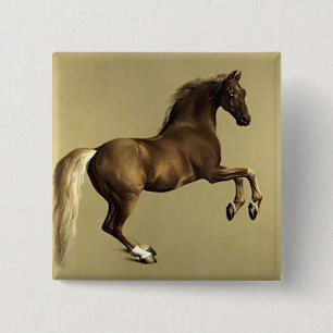 Vintage Pferdekunst: Whistlejacket Button