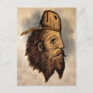 Vintage-Pferdemann Postkarte