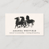 Vintage Pferderennbahn Visitenkarte (Vorderseite)