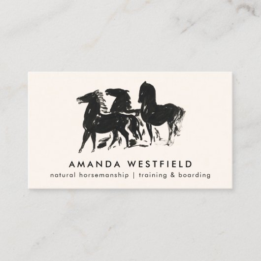 Vintage Pferderennbahn Visitenkarte (Vorderseite)