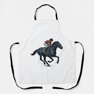 Vintage-Pferderennen-Jockey-Vektordesign_1 Schürze