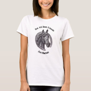 Vintage Pferdeskizze T-Shirt