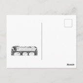 Vintage Pferdeskulptur Postkarte (Rückseite)