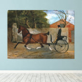 Vintage Pferdetransporte Leinwanddruck (Insitu (Holzboden))