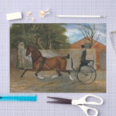 Vintage Pferdetransporte Seidenpapier (Handwerk)