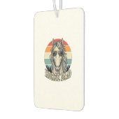 Vintage-Pferdevater-Sonnenuntergangs-Gravur-Vektor Autolufterfrischer (Links)