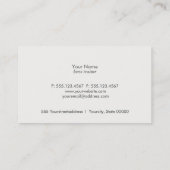 Vintage Pferdezuchtkarte Visitenkarte (Rückseite)