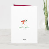 Vintage Pfingstrosen-Blume für bester Karte (Rückseite)