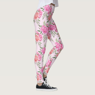 Vintage-Pfingstrosen-Blumen-Leggings Leggings