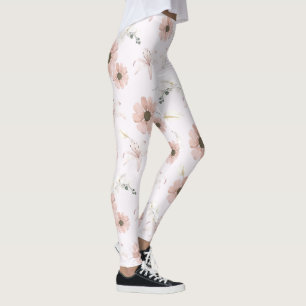Vintage-Pfingstrosen-Blumen-Leggings Leggings