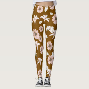 Vintage-Pfingstrosen-Blumen-Leggings Leggings