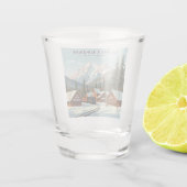 Vintage Pfingstzeit Montana Schnapsglas (Rückseite)