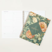 Vintage-Pfirsich-Blumenmuster-William-Morris-Monog Planer (Anzeige)