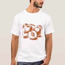 Vintage-Pfirsich-Illustration Herren T-Shirt