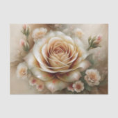 Vintage-Pfirsich-Rosen-Decoupage Seidenpapier (Vorderseite)