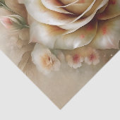 Vintage-Pfirsich-Rosen-Decoupage Seidenpapier (Ausschnitt)