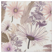 Vintage Pfirsiche und rosa Blüten Stoff (Nahaufnahme)