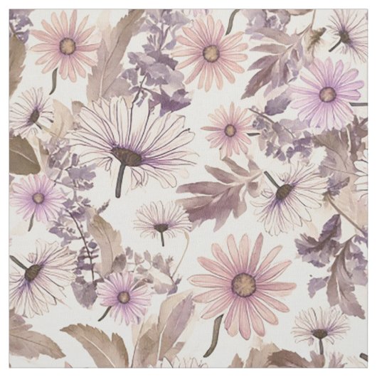 Vintage Pfirsiche und rosa Blüten Stoff (Muster)