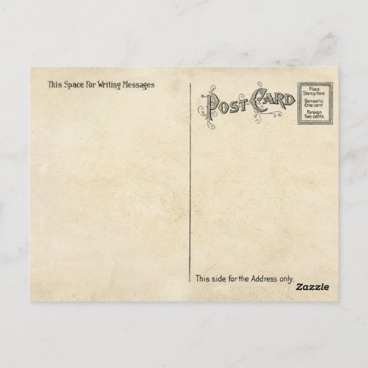 Vintage Pflanze Flachs Linsaat Botanisch Postkarte (Rückseite)