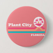 Vintage Pflanze Florida Button (Vorderseite)