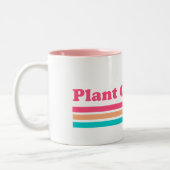 Vintage Pflanze Florida Zweifarbige Tasse (Links)