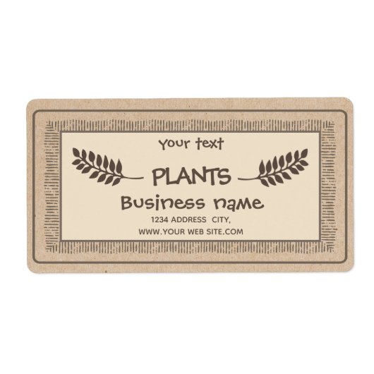 Vintage Pflanze für rustikale Kraft (Vorne)