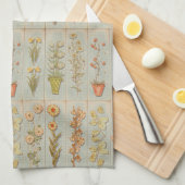 Vintage Pflanze Geschirrtuch (Viertel Falte)