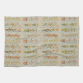 Vintage Pflanze Geschirrtuch (Horizontal)