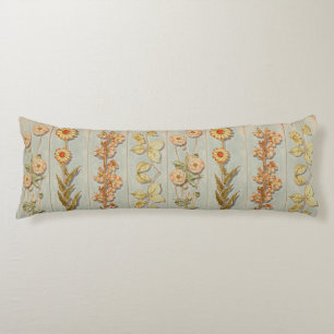 Vintage Pflanze Illustrationen Holzpaneele Seitenschläferkissen