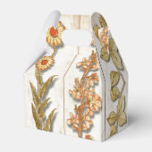 Vintage Pflanze Illustrationen Rustikal Geschenkschachtel (Rückseite)