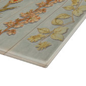 Vintage Pflanze Illustrationen Rustikal Schneidebrett (Ecke)