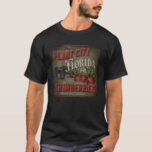 Vintage Pflanze Stadt Florida Erdbeeren Bauer Sou T-Shirt
