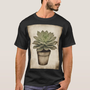 Vintage-Pflanzen-Eltern Sukkulente - Retro-Botanik T-Shirt