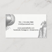 Vintage Pflanzendarstellung des Koch Visitenkarte (Rückseite)