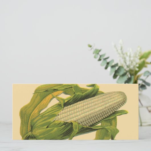 Vintage Pflanzenkennzeichen, kein Zuckermais (Stehend Vorderseite)