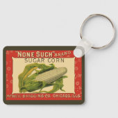 Vintage Pflanzenkennzeichen, kein Zuckermais Schlüsselanhänger (Vorderseite)
