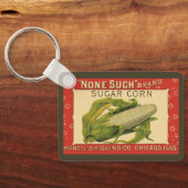 Vintage Pflanzenkennzeichen, kein Zuckermais Schlüsselanhänger (Rückseite)