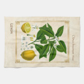 Vintage pflanzliche Pflanze Lemon Geschirrtuch (Horizontal)