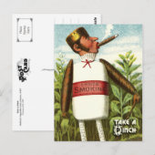 Vintage pflanzliche Postkartenserie: Tabak Postkarte (Vorne/Hinten)