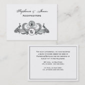 Vintage Pflaster mit Monogramm Visitenkarte (Vorne/Hinten)