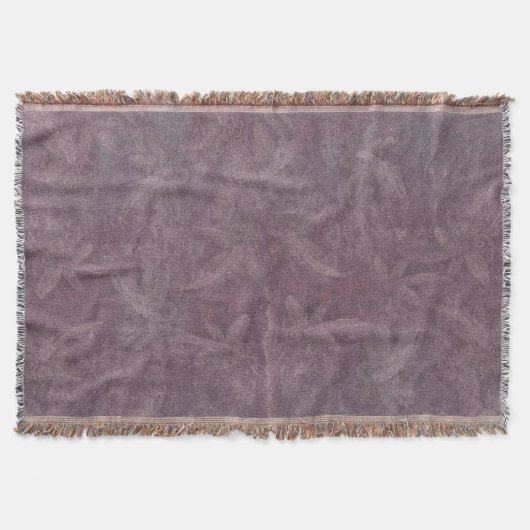 Vintage Pflaumen-Libellen-Tanz Decke (Vorderseite)