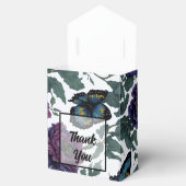 Vintage Pflaumen lila Magenta-Blütenschmetterlinge Geschenkschachtel (Geöffnet)