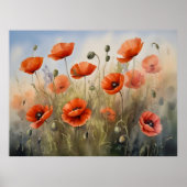 Vintage Pflaumen Ölmalerei zeitlos blühend Poster (Vorne)