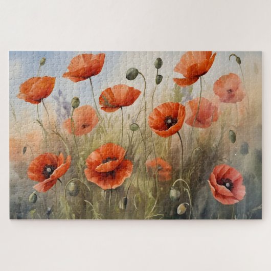 Vintage Pflaumen Ölmalerei zeitlos blühend Puzzle (Horizontal)