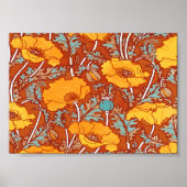 Vintage Pflaumen ~ Poster (Vorne)