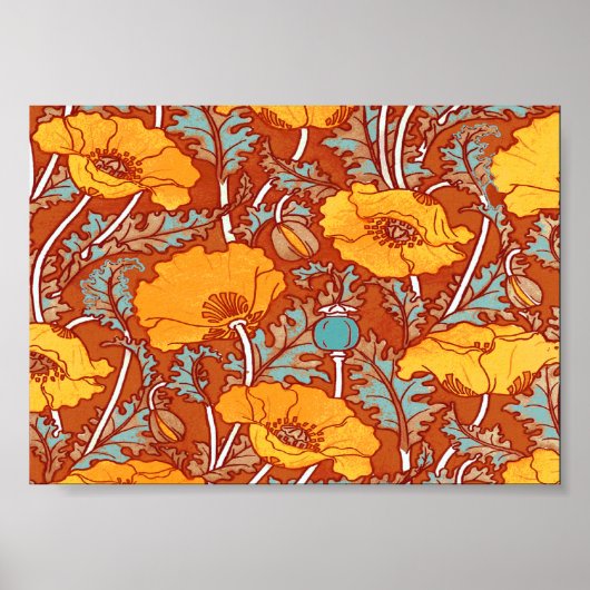 Vintage Pflaumen ~ Poster (Vorne)