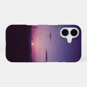 Vintage-Pflaumendämmerung iPhone 16 Hülle (Rückseite (Horizontal))
