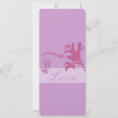 Vintage Pflaumenfreude Einladung (Rückseite)