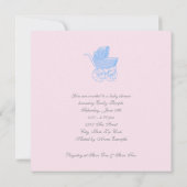 Vintage Pflegepraxis Geschlechtsneutrale Babydusch Einladung (Rückseite)